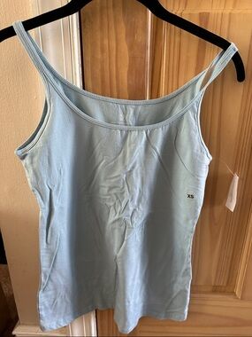 New York & Company Light Blue Spaghetti Strap Tank Top